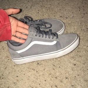 Women’s Grey lowtop vans